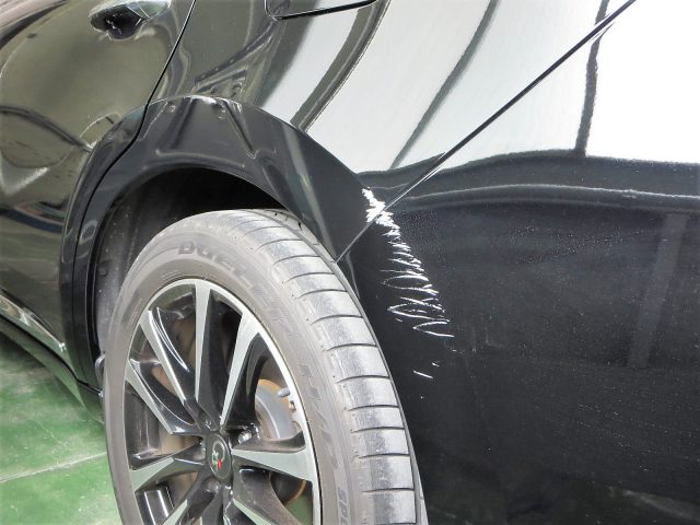 トヨタ ハリアー 板金塗装 修理 事例 板金塗装はインターパシフィック